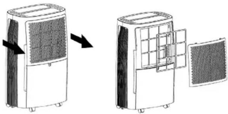 Toyotomi TD2420 - Para limpar o filtro de ar - 1