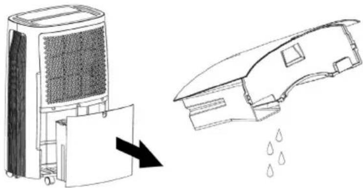 Toyotomi TD2420 - EMPTYING THE DRAINAGE TANK - 1