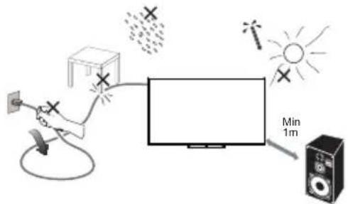 HAIER H85M80FUX - TURNING ON THE TV - 1