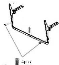 HAIER H85M80FUX - ATTACHING THE STAND - 1