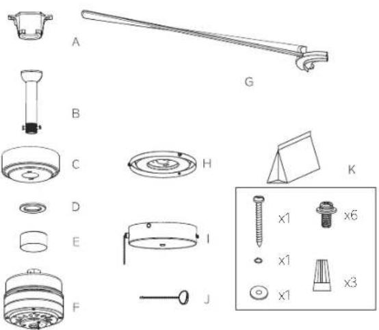 Kichler Spyn Lite - CONTENIDO DEL PAQUETE - 1