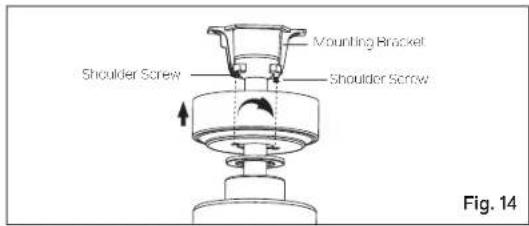 Mounting Bracket Shoulder Screw Shoulder Screw Fig. 14