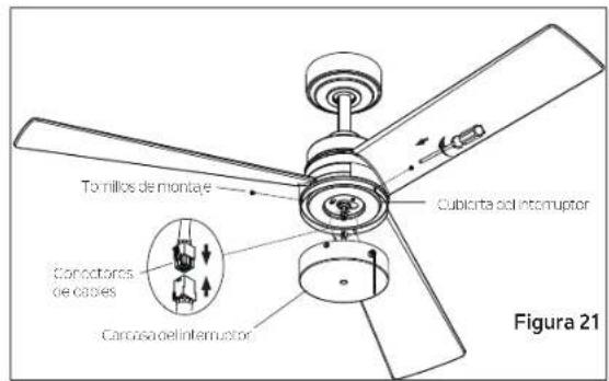 Torillos de montaje Cubicorta oel interruptor Carcasa oel interruptor Figura 21