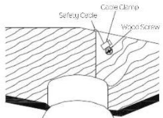Safety Cable Cable Clamp Wood Screw