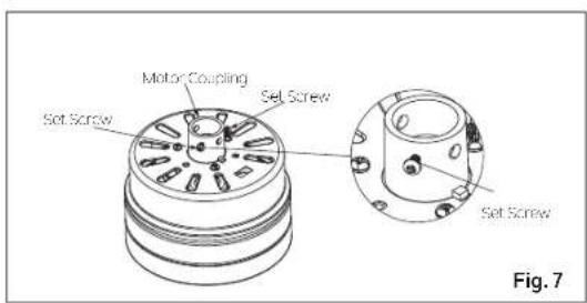 Motor Coupling Set Screw Set Screw Fig. 7