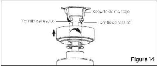 Sosorte de montaje Tornillo de resaluc ornillo de rosalco Figura 14