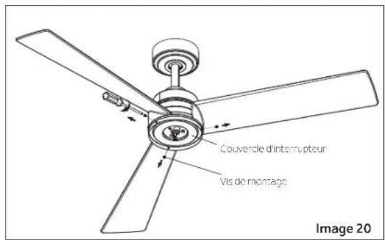 Couvercle d'interrupteur vis de montage Image 20