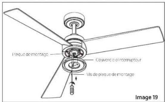Plaque de montage Couvercle d'interrupteur Vis de plaque de montage Image 19