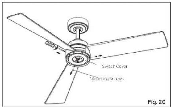 Switch Cover Mounting Screws Fig. 20