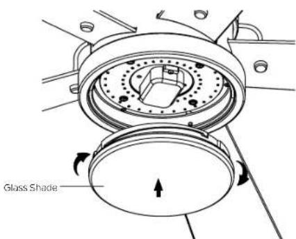 Kichler Salvo - INSTALLING THE LIGHT KIT AND GLASS SHADE - 2
