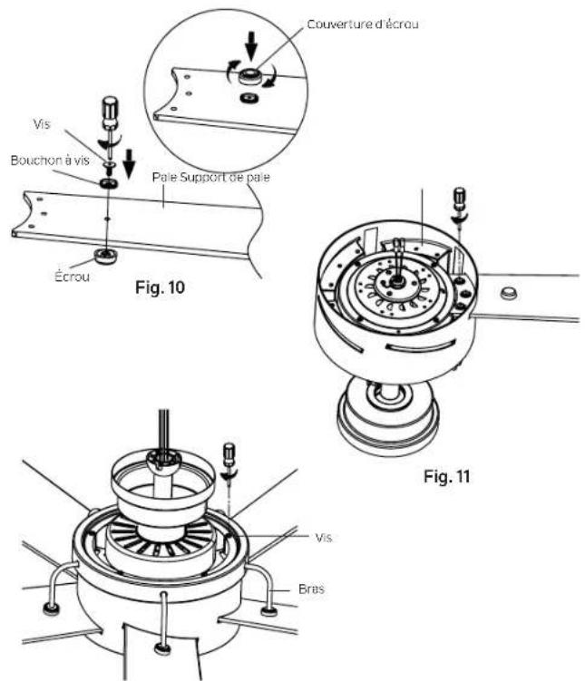Kichler Salvo - FIXATION DES PALES DU VENTILATEUR - 1
