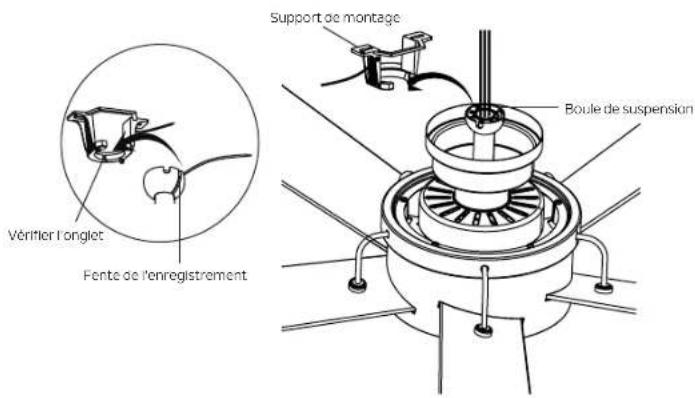 Kichler Salvo - SUSPENDRE L'ENSEMBLE MOTEUR - 1