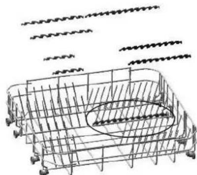 DE DIETRICH DV132 JL - SUPPORTS PANIER INFÉRIEUR - 1