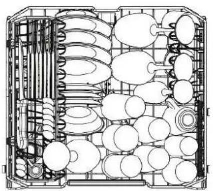 DE DIETRICH DV132 JL - CHARGEMENT DU PANIER SUPÉRIEUR - 1