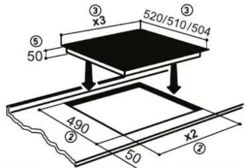 Fors IKT 604 S - Worktop cut-out - 1