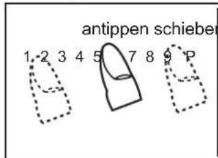 Fors IKT 604 S - Sensorfeld antippen oder den aufgesetzten Finger verschieben - 1