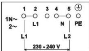 Fors IKT 604 S - Electrical connections: 6-pole connection - 1