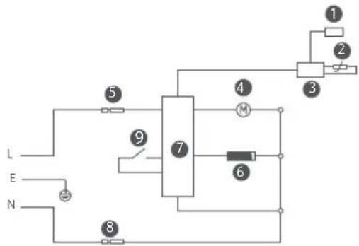 Xiaomi Smart Air Fryer 4.5L - Electrical Diagram - 1
