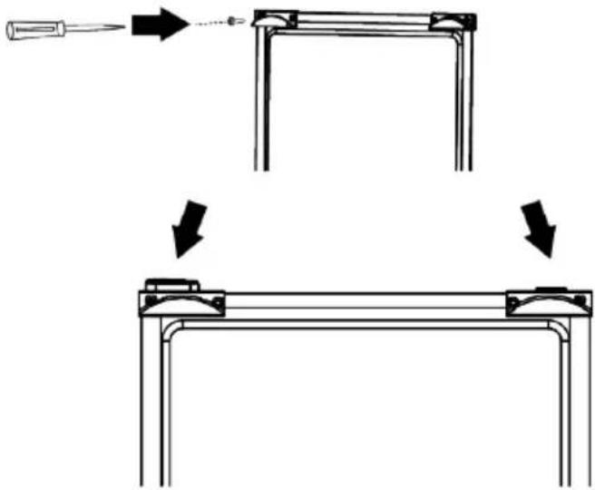 WHIRLPOOL WHFF 6403 X4E - Fixation des cales en plastique - 1