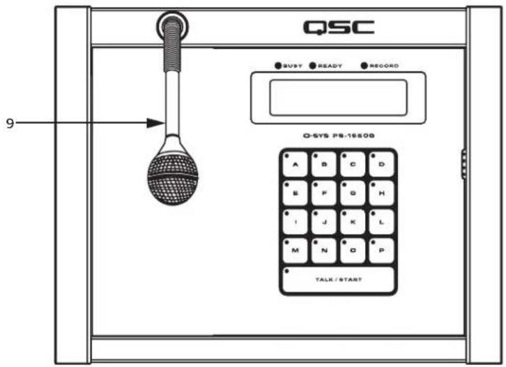 QSC PS1650H - Panneau avant Q-Sys PS-1600H et G - 2