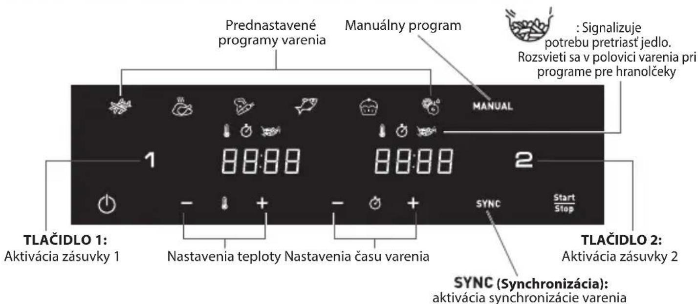 MOULINEX Easy Fry XXL EZ942B - Používatelské Rozhranie funkcie DUAL EASY FRY (jednoduché duálne fritovanie) - 1