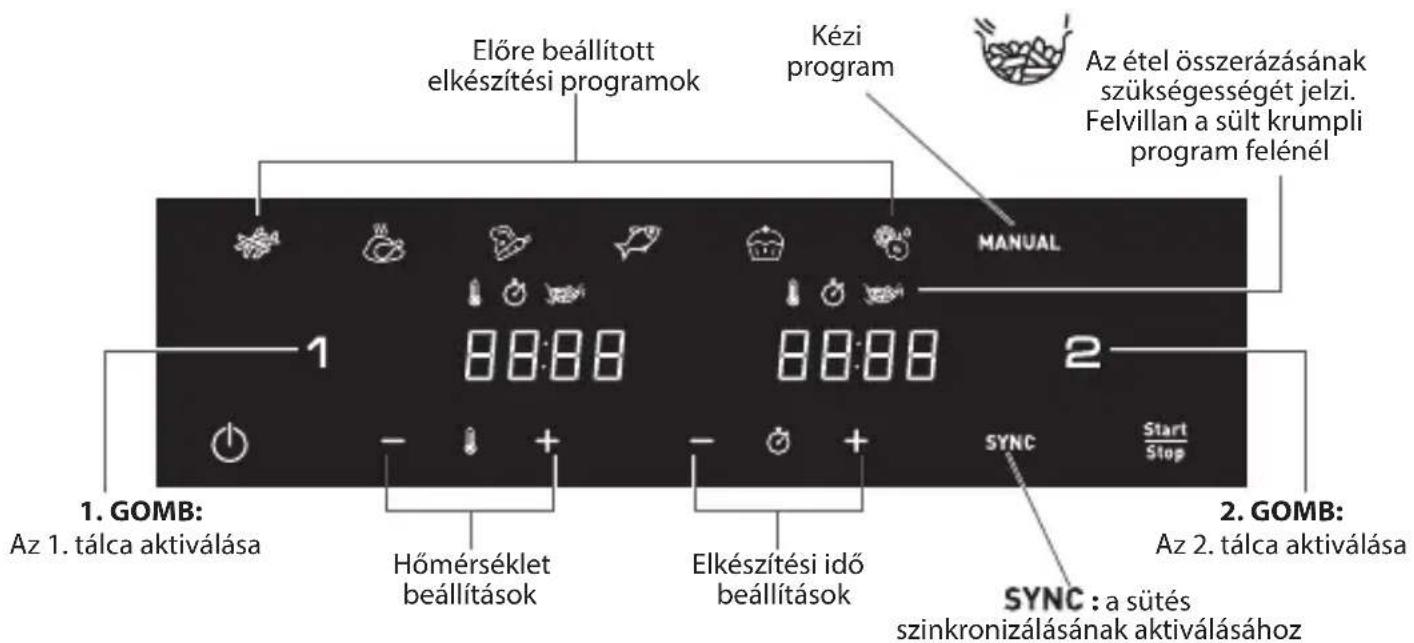 MOULINEX Easy Fry XXL EZ942B - DUAL EASY FRY felhasznalói felület - 1