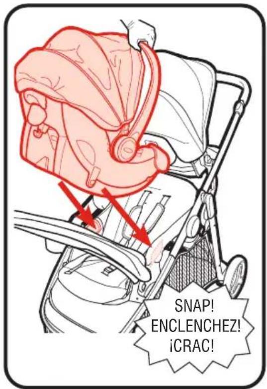GRACO Ready2Grow 2.0 - To Attach Gradofant Car Seat to Front Position • Installation du siege d'auto pour bébé Graco® en position avant • Para sujetar el asiento de automóvil para(bebé Graco® en la posición delantera - 6