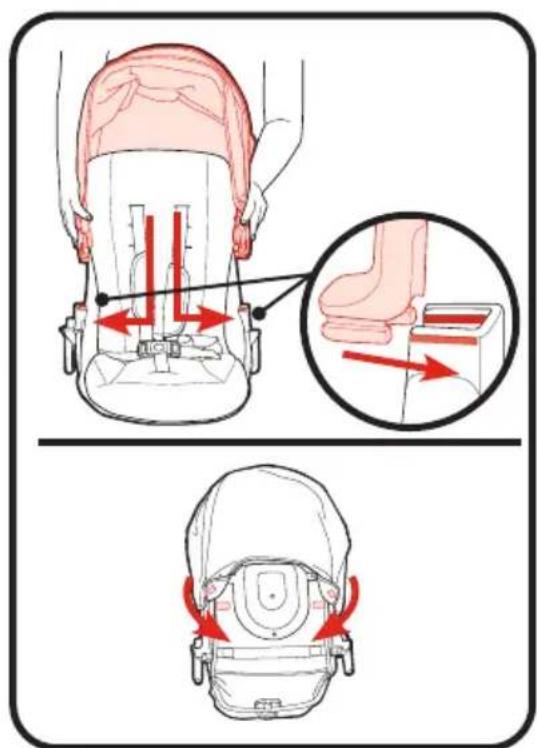 GRACO Ready2Grow 2.0 - Attach Pad Onto Elevated Seat Frame • Installation ducoussin sur le cadre de siege surélevé • Fije laalmohadilla sobre el armazon del asiento elevado - 4