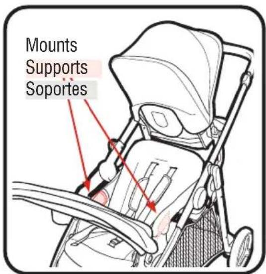 GRACO Ready2Grow 2.0 - To Attach Gradofant Car Seat to Front Position • Installation du siege d'auto pour bébé Graco® en position avant • Para sujetar el asiento de automóvil para(bebé Graco® en la posición delantera - 5