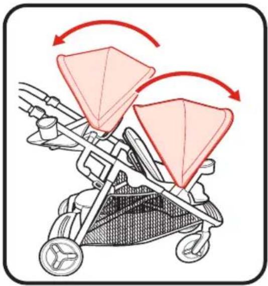 GRACO Ready2Grow 2.0 - Rear Seat Canopy Balaquin du siècle arrêté Capota del asiento trasero - 3