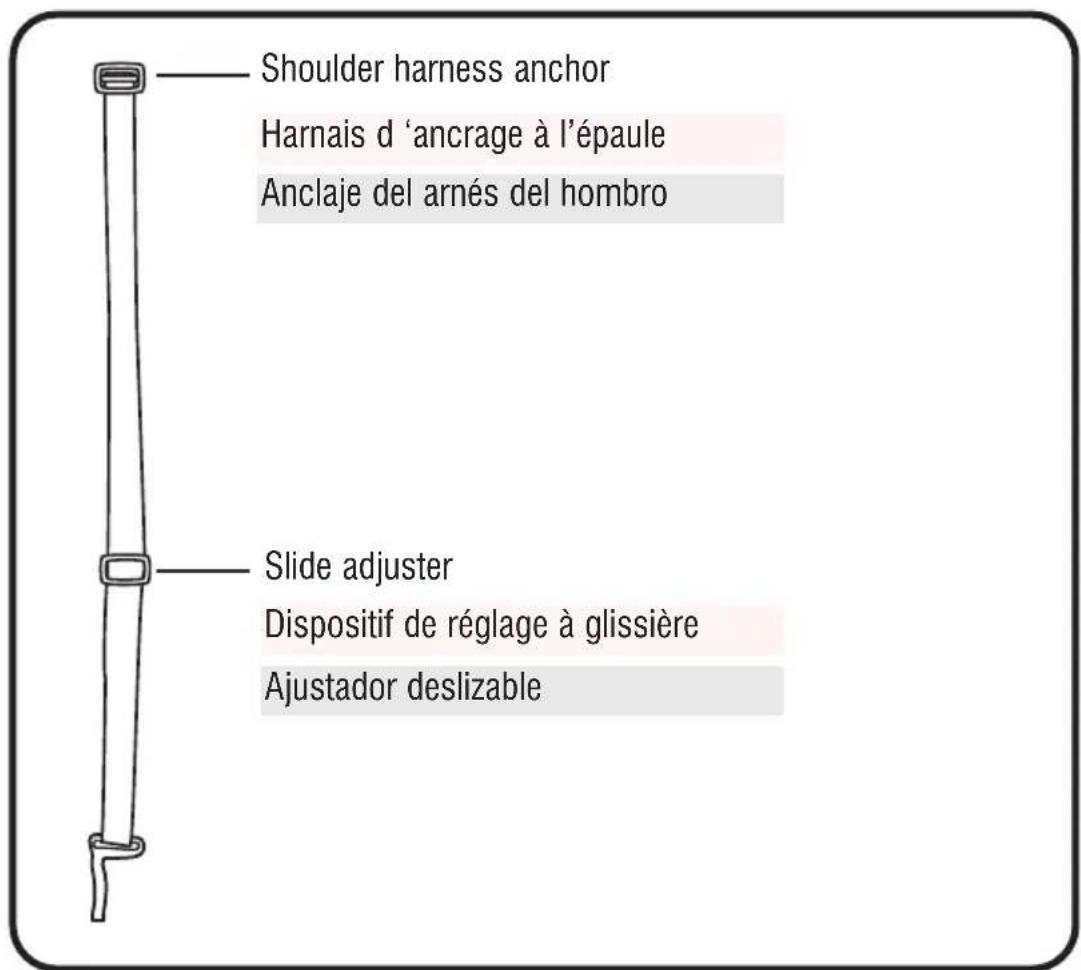 GRACO Ready2Grow 2.0 - Adjusting Shoulder Harness position • Réglage de la position du harnais d'épaules • Ajustar la posición del arnes para los+hombros - 1