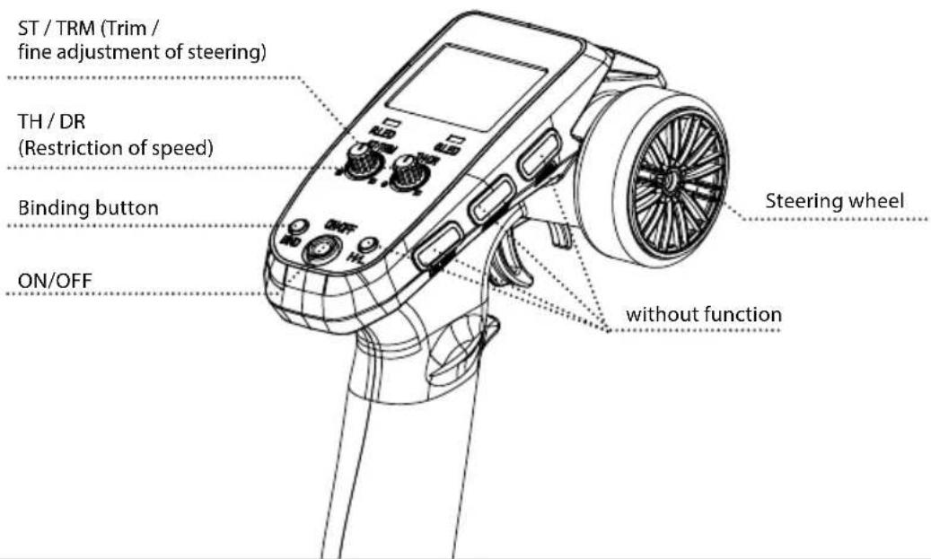 Carson XS Offroad Fighter - Transmitter overview - 1
