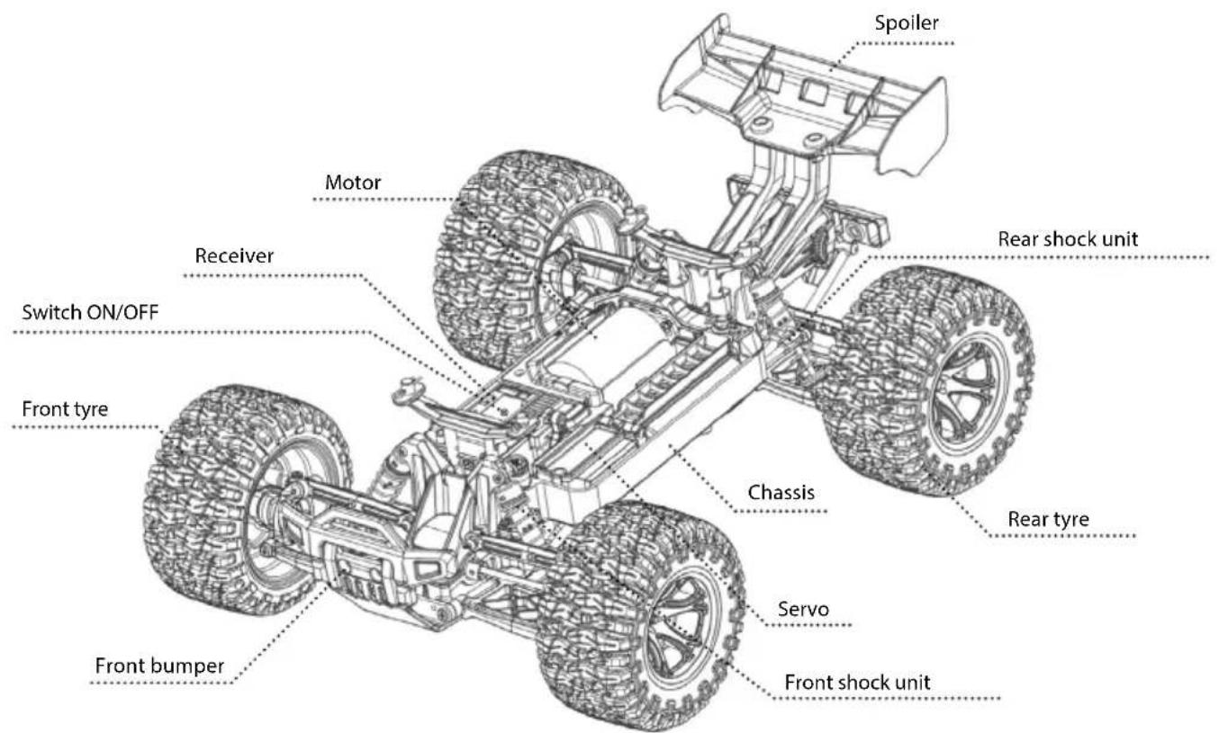 Carson XS Offroad Fighter - CHASSIS - 1
