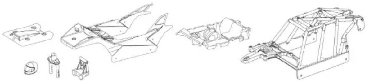 Carson XS Offroad Fighter - ERSATZTEILE • SPARE PARTS - 1
