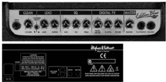 HUGHES & KETTNER Edition Blue 15 - Anschlüsse und weitere Bedienelemente - 2