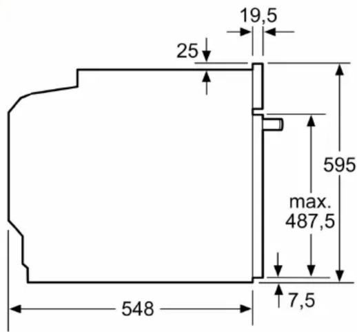 SIEMENS HR578GFS7F - Dimensions: - 2