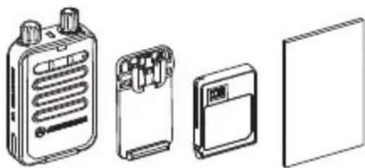 MOTOROLA Minitor VI - Vérification du contenu de l'emballage - 1