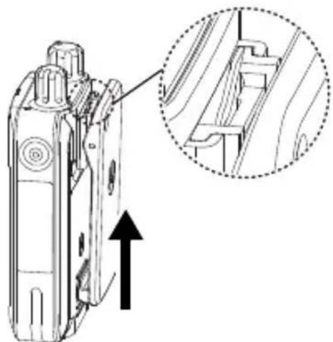 MOTOROLA Minitor VI - Fixation de la pince de ceinture - 2