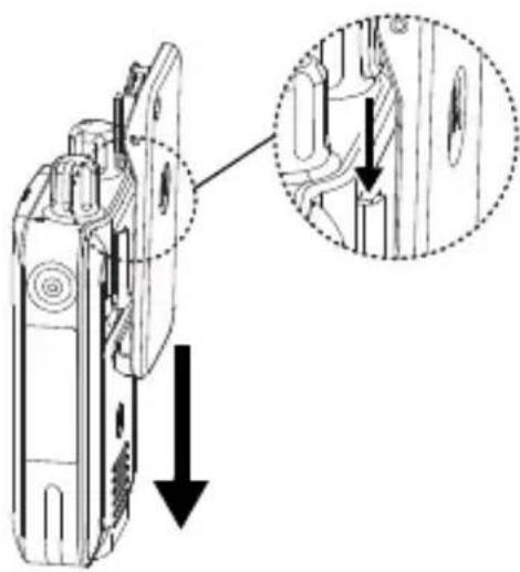 MOTOROLA Minitor VI - Attaching the Belt Clip - 1
