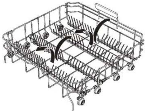Wisberg WBDW42BB - RABATTRE LES CASIERS DU PANIER INFÉRIEUR - 1