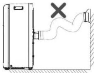 SHARP AYC09EA - Hinweis zur Installation des Wärmeabflussrohrs - 2
