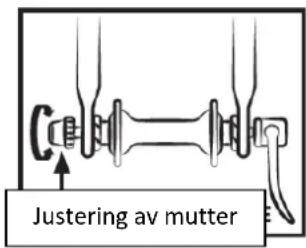 SHARP BKFD06EN - Method for att bestämma correkt justering av snabbkopplingsmekanismer (hjul- och satesklämma) - 1