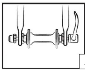 SHARP BKFD06EN - Metodo per stabilire la regolazione corretta dei meccanismi di blocco rapido (ruota e collarino di sella) - 3
