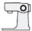 BOSCH Serie 2 MUMS2AW01 - Positions du bras pivotant - 1