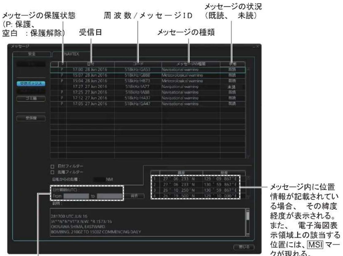 FURUNO FMD3200 - NAVTEX メットーダー表示する - 1