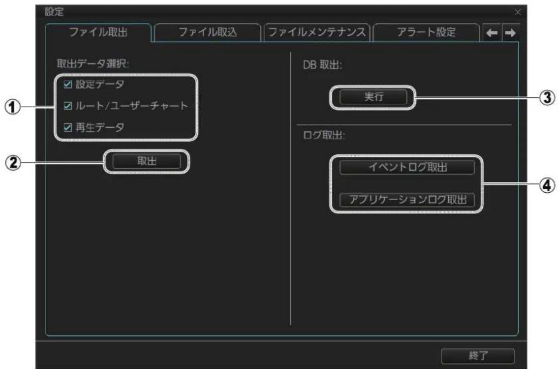FURUNO FMD3200 - フアイルの書出し - 1