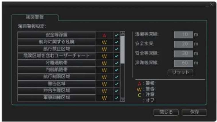 FURUNO FMD3200 - 安全等深線を設定する - 2