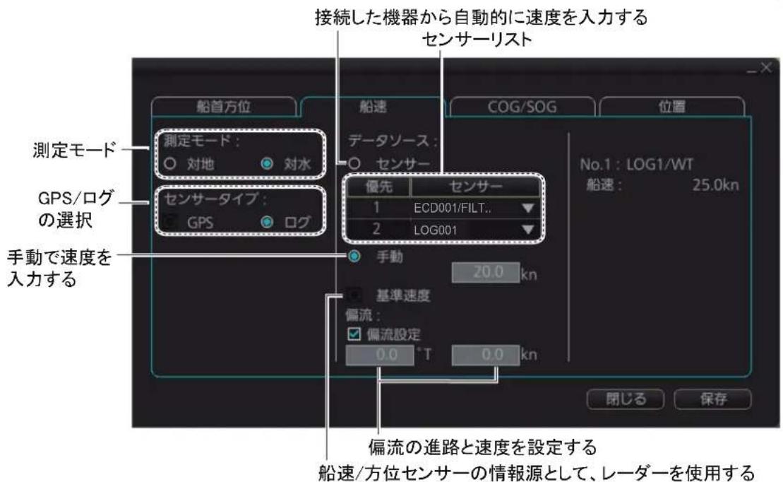 FURUNO FMD3200 - 自船速度の入力 - 2