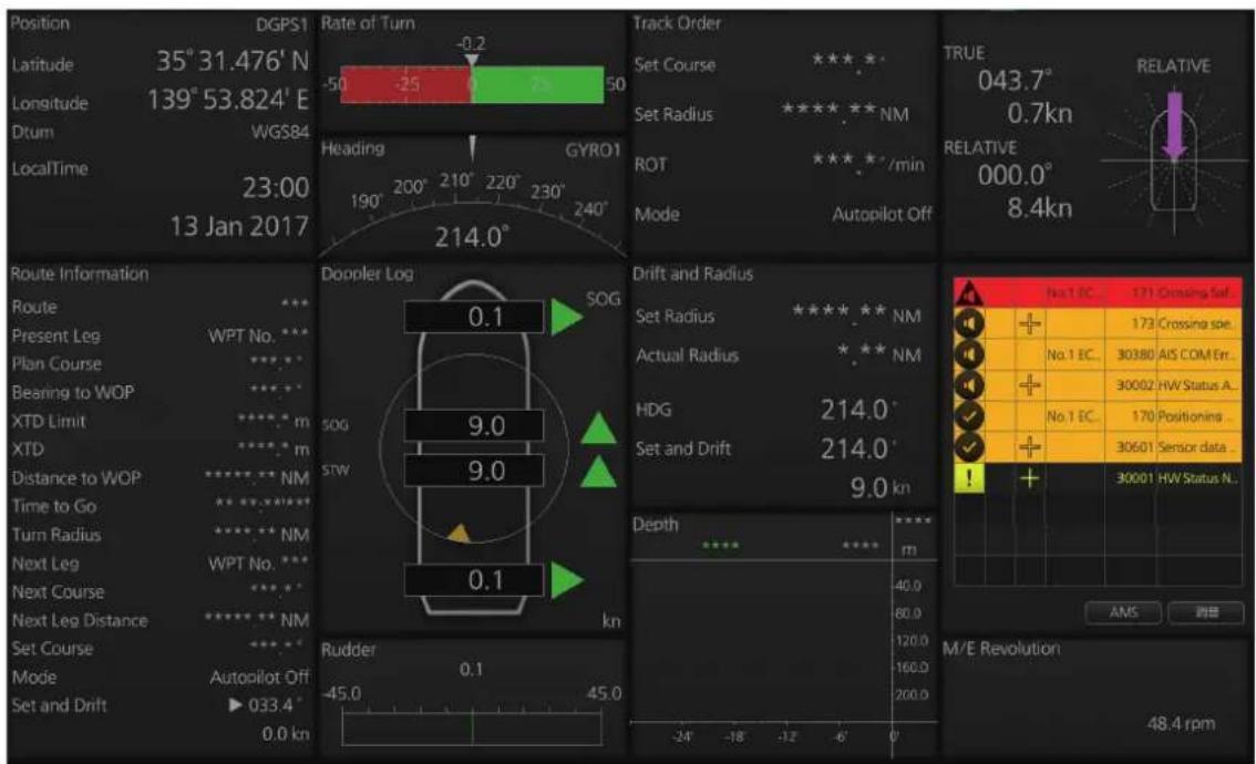 FURUNO FMD3200 - メンダ画面の表示例 - 5