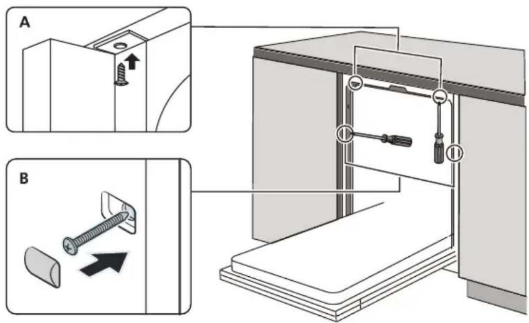 BRANDT BDF324DX - Étape 4. Étapes d'installation du lave-vaisselle - 2